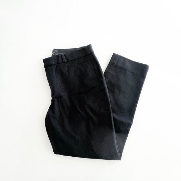 Banana Republic Womens Sloan Curvy Fit Mid Rise Black Career Pants Size 8 - Picture 1 of 9